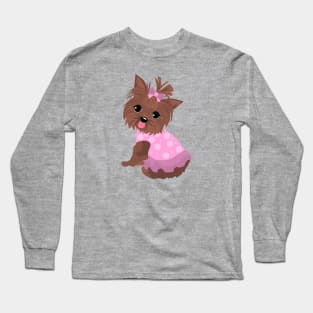 Yorkie girl Long Sleeve T-Shirt